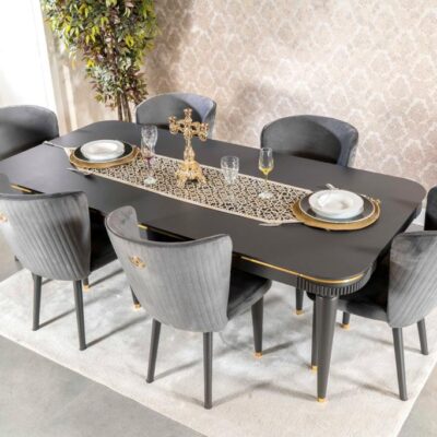 Isabella Dinning Table with 8 Chairs