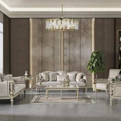 Bella Cream Sofa Set